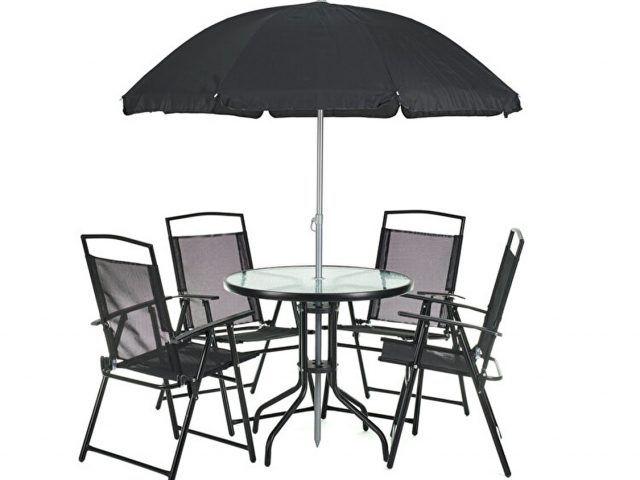 Set Mobilier Gradina Heinner 5 piese+Umbrela Hyde