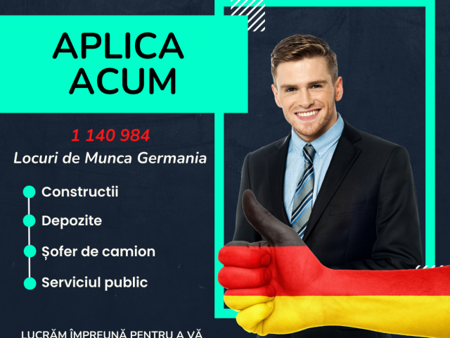 Locuri de Munca Germania - Obtine Un Contract Stabil Direct de la Angajatori