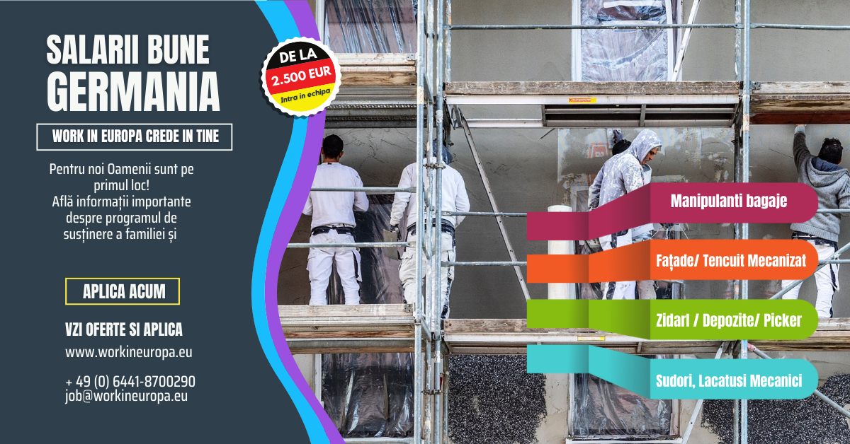 Locuri de munca pentru zidari