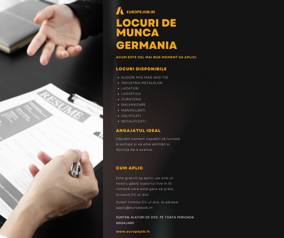 locuri de munca Germania