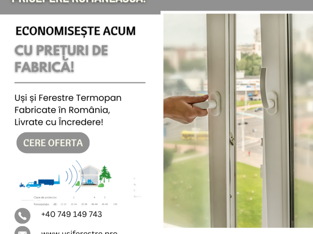 Usiferestre.pro – Experții în Termopane, Uși Exterioare, Uși Balcon și Uși Garaj – Calitate la Prețul de Fabricant!
